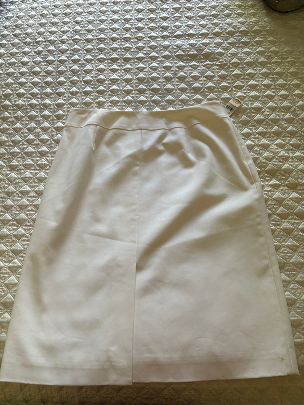 Talbots White A-Line Skirt nwt